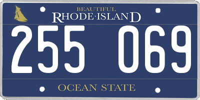 RI license plate 255069