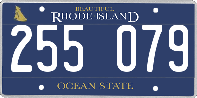 RI license plate 255079