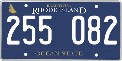 RI license plate 255082