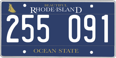 RI license plate 255091