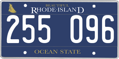 RI license plate 255096
