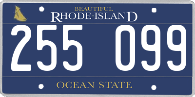 RI license plate 255099