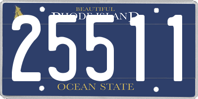 RI license plate 25511