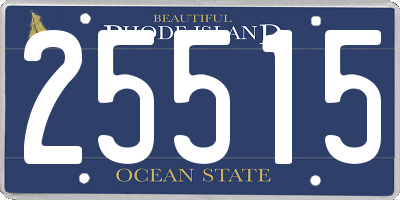 RI license plate 25515