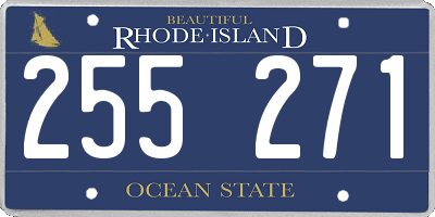RI license plate 255271