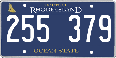 RI license plate 255379