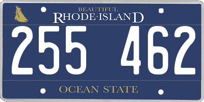 RI license plate 255462