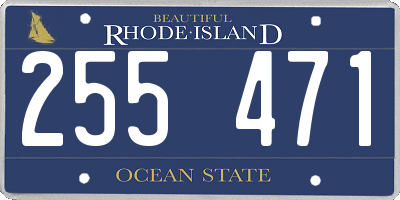 RI license plate 255471