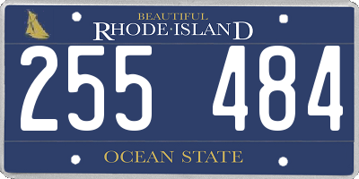RI license plate 255484