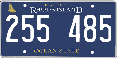 RI license plate 255485