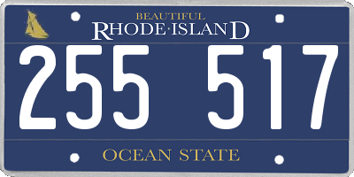 RI license plate 255517