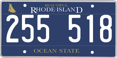RI license plate 255518