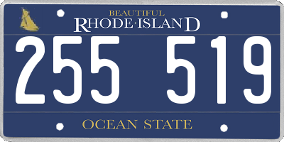 RI license plate 255519