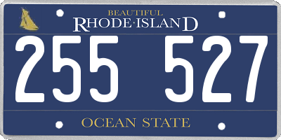 RI license plate 255527