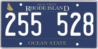 RI license plate 255528