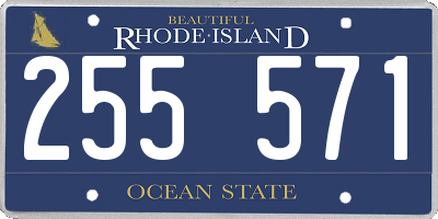RI license plate 255571