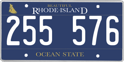 RI license plate 255576