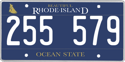 RI license plate 255579