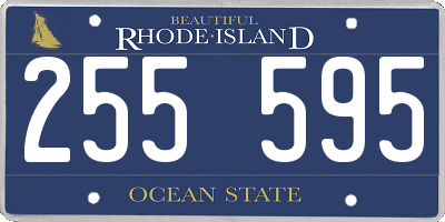 RI license plate 255595