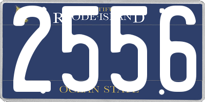 RI license plate 2556