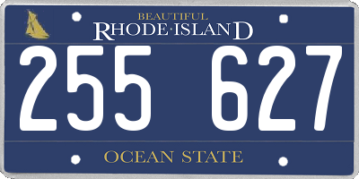 RI license plate 255627