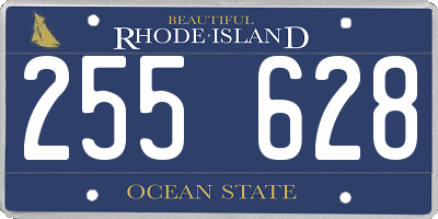 RI license plate 255628