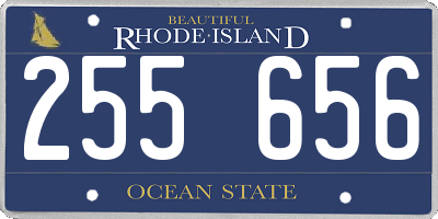 RI license plate 255656