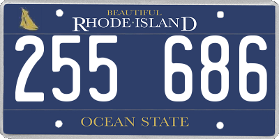 RI license plate 255686