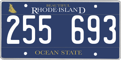 RI license plate 255693