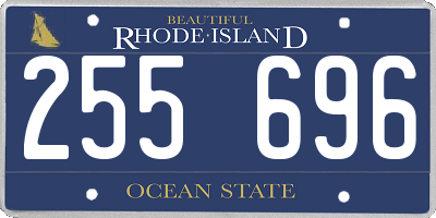 RI license plate 255696