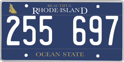 RI license plate 255697