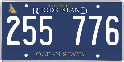 RI license plate 255776