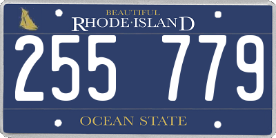 RI license plate 255779