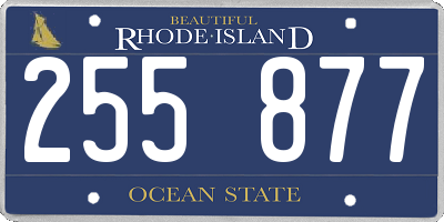 RI license plate 255877