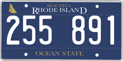 RI license plate 255891