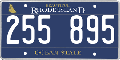 RI license plate 255895