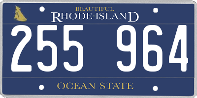 RI license plate 255964