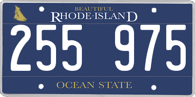 RI license plate 255975