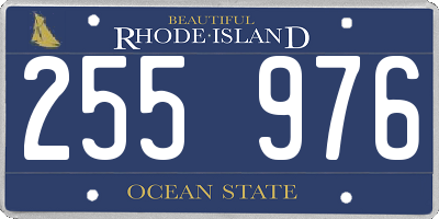 RI license plate 255976