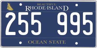 RI license plate 255995