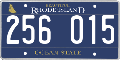 RI license plate 256015