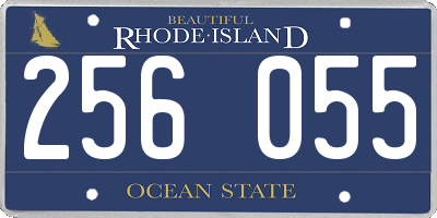 RI license plate 256055