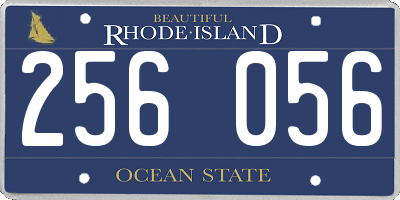 RI license plate 256056