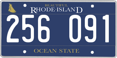 RI license plate 256091