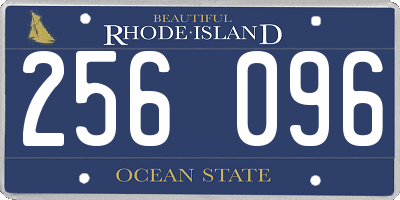 RI license plate 256096