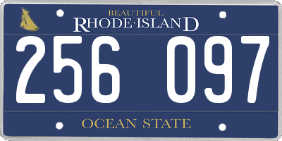 RI license plate 256097