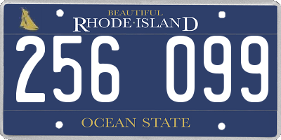 RI license plate 256099