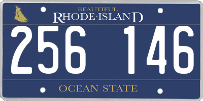 RI license plate 256146