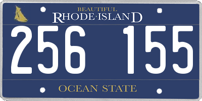RI license plate 256155