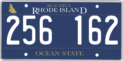 RI license plate 256162